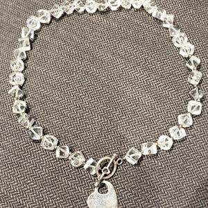 Handmade choker style necklace and earrings